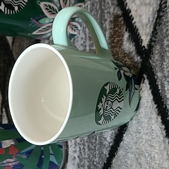 STARBUCKS JUNGLE FLORAL WATER BOTTLE COFFEE CUPS BUNDLE - Picture 3 of 16